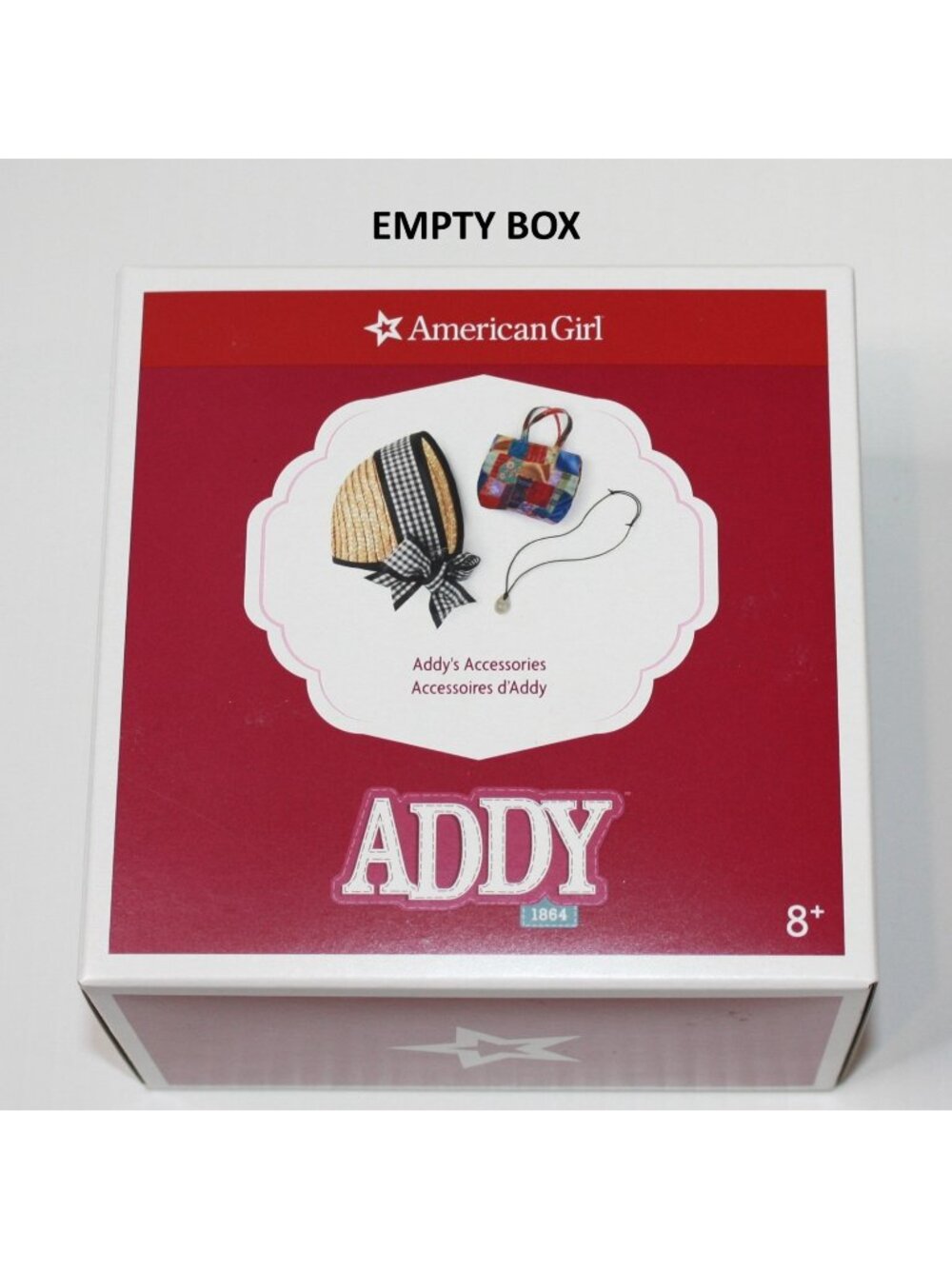American Girl Addy Meet Accessories III EMPTY Accessory Box Only
